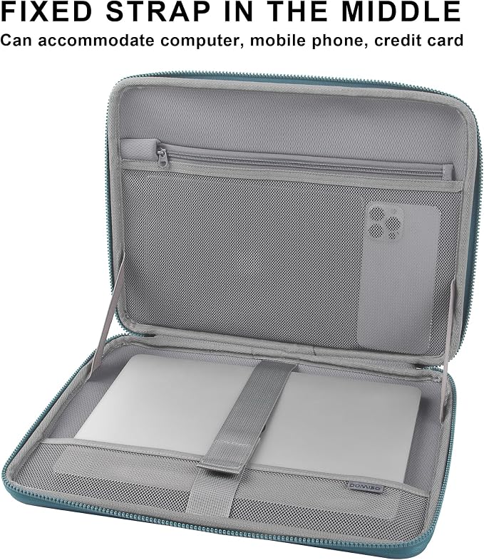 DOMISO 15.6 Inch Laptop Case Rugged Sleeve Waterproof Hard Shell Protective