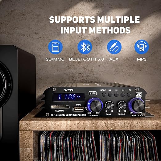 Facmogu S-299 4.1CH Bluetooth Power Amplifier