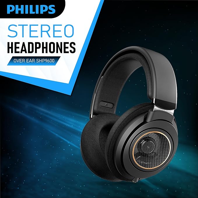 PHILIPS Over Ear Open Back Stereo Headphones Wired