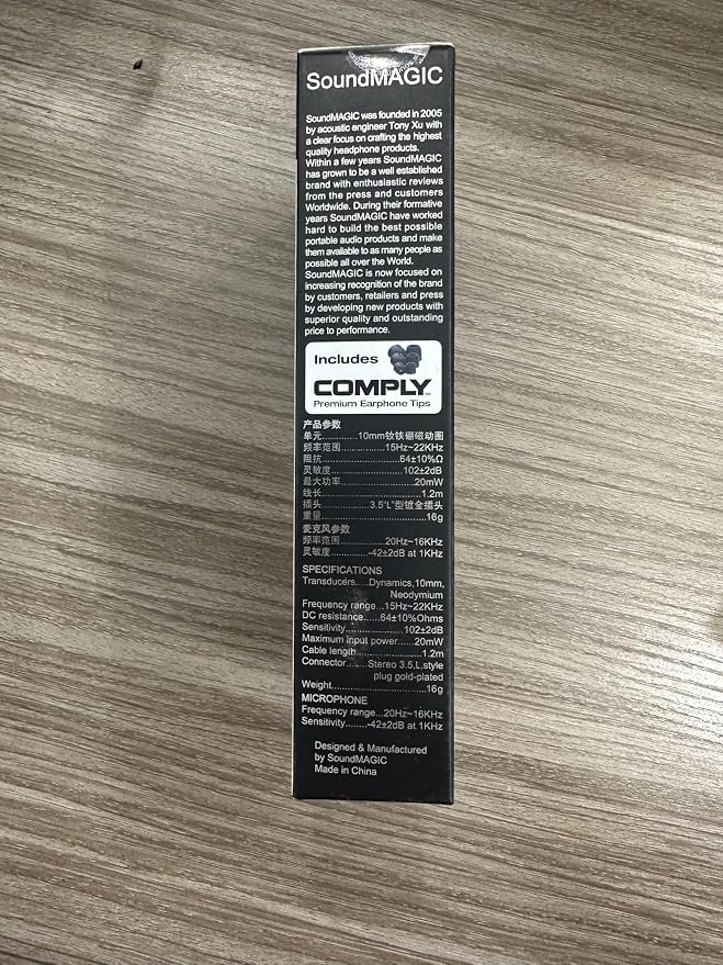SoundMAGIC E80C Wired Earbuds